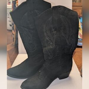 Women's Black Western Boots